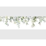 Frise auto - collante feuilles et fleurs tombante