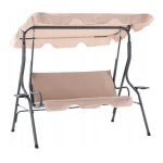 Aga balancelle de jardin 170x110x153 cm beige
