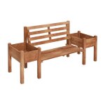 Aga24 - aga banc de jardin avec jardinières 184x59x95 cm Aga24 - aga banc de jardin avec jardinières 184x59x95 cm