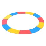 Aga couvre - ressorts ovale pour les trampolines 250 cm tricolore, coussin de protection Aga couvre - ressorts ovale pour les trampolines 250 cm tricolore, coussin de protection