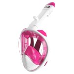 Aga masque de snorkeling intgral l / xl blanc / rose