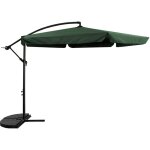 Aga parasol de jardin d�port� 300 cm vert fonc�