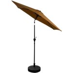Aga parasol de jardin inclinable 250 cm marron