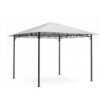 Aga pavillon de jardin 3x3 m gris