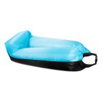 Aga24 - aga sac gonflable lazy bag 230x70 cm noir / bleu