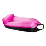 Aga24 - aga sac gonflable lazy bag 230x70 cm noir / rose