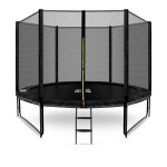 Aga24 - aga sport pro trampoline 305 cm noir + filet de protection + chelle