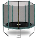 Aga sport top trampoline 250 cm vert fonc� + filet de protection + �chelle