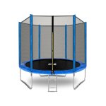 Aga sport top trampoline 250 cm bleu + filet de protection + �chelle
