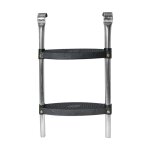 Aga24 - aga échelle noir en acier et plastique à deux marches pour trampoline de 180 - 250 cm Aga24 - aga échelle noir en acier et plastique à deux marches pour trampoline de 180 - 250 cm