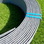 Agco - bordure de jardin flex 14cmx25m pvc haut de gamme