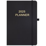 Basetbl - agenda hebdomadaire et mensuel 2025  couverture rigide (rouge), 12 mois (janvier 2025 - dcembre ...