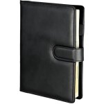 Agenda journalier et hebdomadaire, calendrier a5 universel noir premium avec insert remplaable, fermoir ...