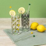 Agitateur a cocktail en verre x4