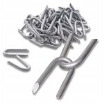 Agrafes, clous 3, 5 x 35 mm galvanis�s, grillage forestier, environ 200 pi�ces pour tampon 1 kg