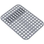 Ahlsen - 1 pi�ces tapis de protection en silicone pour �vier de cuisine 40�29cm tapis d'�vier en silicone ...