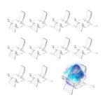 Ahlsen - lot de 10 prsentoirs en acrylique, chevalets en plastique, mini chevalets et cadres photo pour ...
