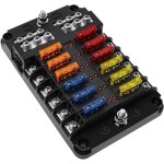 Ahlsen 12 voies boîte fusibles 32v, porte fusible blocs de protection pour fusible lame voiture automobile ... Ahlsen 12 voies boîte fusibles 32v, porte fusible blocs de protection pour fusible lame voiture automobile ...