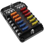 Ahlsen 12 voies bote fusibles 32v, porte fusible blocs de protection pour fusible lame voiture automobile ...