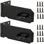 Ahlsen - 2pcs cadenas en acier inoxydable porte fermoir moraillon avec vis pour abri de jardin verrou ...