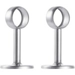 Ahlsen - 2pcs support de montage au plafond acier inoxydable bross support pour tringle  rideau de ...