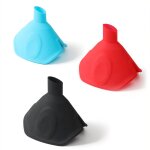 3 pices entonnoir pliable, mini entonnoir, entonnoir cuisine, entonnoir multifonctionnel, 2 en 1 silicone ...