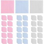 Ahlsen lot de 300 chiffons de nettoyage pour bijoux, 8 cm, tissu doux pour argent sterling, or, laiton, ...