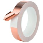 Ahlsen 30mx20mm premium cuivre feuille adhsif ruban avec adhsif conducteur, pour blindage emi, artisanat, ...