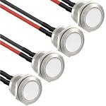 Ahlsen 4× 16mm momentané bouton - poussoir Étanche en acier inoxydable bouton - poussoir, boutons de ... Ahlsen 4× 16mm momentané bouton - poussoir Étanche en acier inoxydable bouton - poussoir, boutons de ...
