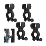 4 pcs support de canne de marche, roulant support de canne pour dambulateur, support de bquille polyvalent, ...