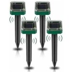 Ahlsen - lot de 4 rpulsifs solaires  ultrasons, rpulsif anti - taupes solaire souris repeller exterieur ...