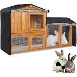 Ahlsen 4ft:122x50x105 housses cage lapin, housse anti - poussire pour cage  lapin double couche impermable ...