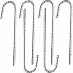 Lot de 6 piquets d'ancrage en acier galvanis robuste pour barres d'armature en j - pour chapiteaux, ...