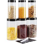 Ahlsen - boite a farine, 3pcs 1000ml & 3pcs 500ml boite hermetique alimentaire, rangement plastique cuisine, ... Ahlsen - boite a farine, 3pcs 1000ml & 3pcs 500ml boite hermetique alimentaire, rangement plastique cuisine, ...