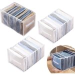 Bote de rangement pour vetements 3 pices, pliable organisateur de tiroir  vetements, pour sous chaussettes, ...