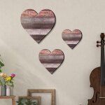 Ahlsen - coeur en bois decoration murale, (3 pack) decoration maison decoration anniversaire décoration ... Ahlsen - coeur en bois decoration murale, (3 pack) decoration maison decoration anniversaire décoration ...