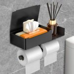 Ahlsen derouleur papier toilette murale, porte rouleau papier toilette e avec bote  mouchoirs, porte ...
