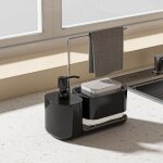 Ahlsen distributeur liquide vaisselle, distributeur savon liquide 4 en 1 de haute qualité, accessoire ... Ahlsen distributeur liquide vaisselle, distributeur savon liquide 4 en 1 de haute qualité, accessoire ...