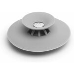 Ahlsen - drain stop. bonde de baignoire et douche, avec fonction attrape - cheveux, coloris gris 10cm ...