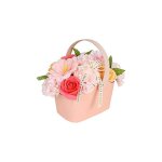 Ahlsen fleur de savon boite, bouquet de fleurs en savon avec panier, rose savon artificielle, beaut ...