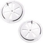 Ahlsen - grille de ventilation ronde 2 pièces Évent d'aération en acier inox grille de ventilation inox ... Ahlsen - grille de ventilation ronde 2 pièces Évent d'aération en acier inox grille de ventilation inox ...