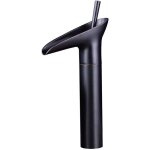 Ahlsen - haute cascade robinet mitigeur lavabo vintage bronze bross noir cuivre robinetterie monotrou ...