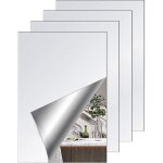 Ahlsen - miroir adhesif mural, 4pcs miroir mural autocollant, sans cadre, 20 x 30cm feuille miroir acrylique, ... Ahlsen - miroir adhesif mural, 4pcs miroir mural autocollant, sans cadre, 20 x 30cm feuille miroir acrylique, ...