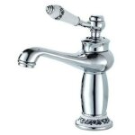 Ahlsen mitigeur de lavabo robinet salle bain monocommande mitigeur lavabo dcoration florale en cramique ...