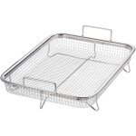 Ahlsen - panier de barbecue multifonction en acier inoxydable 304 pour frites, grillades (30 x 22 x 5 ... Ahlsen - panier de barbecue multifonction en acier inoxydable 304 pour frites, grillades (30 x 22 x 5 ...