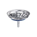 Ahlsen - panier pour bonde d'vier de cuisine 80 mm - crpine universelle acier inoxydable, bouchon panier ...