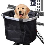 Panier de vélo, amovible vélo guidon panier, cycle avant toile panier transporteur sac pet carrier en ... Panier de vélo, amovible vélo guidon panier, cycle avant toile panier transporteur sac pet carrier en ...