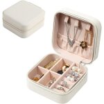 Petite bote  bijoux pour femme de voyage en cuir pu, organisateur de bote  bijoux portable, coffret ...