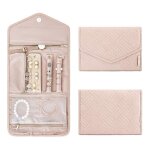 Pochette rouleaux  bijoux, trousse  bijoux de voyage pliable pour bagues, colliers, boucles d'oreilles ...