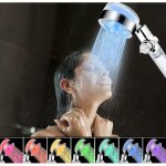 Ahlsen pommeau de douche led, douchette led avec filtre, pommeau de douche lumineux, pomme de douche ...